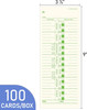 Weekly Time Cards 1-Sided, 3-1/2" X 9", Named Days, 100-Count,Time Cards for Em gallery