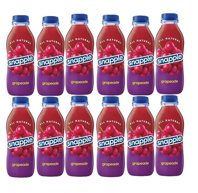 Snapple Grapeade Juice Drink, 16 Fl Oz Recycled Plastic Bottle Pack of 12 gallery