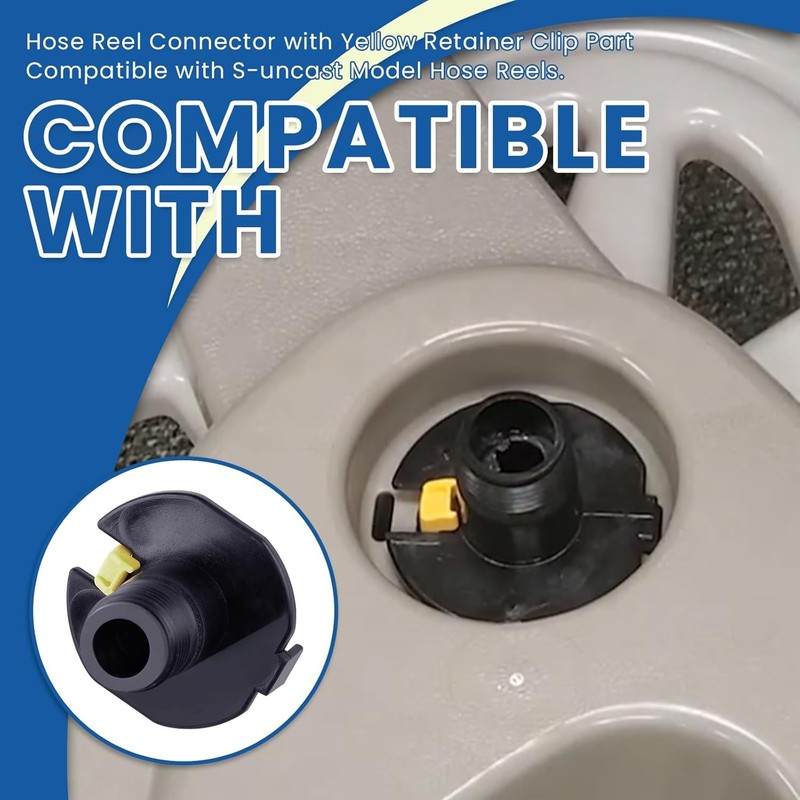 1Pcs Hose Reel Connector w/ Retainer Clip Part Fits S-uncast Model Hose Reels gallery