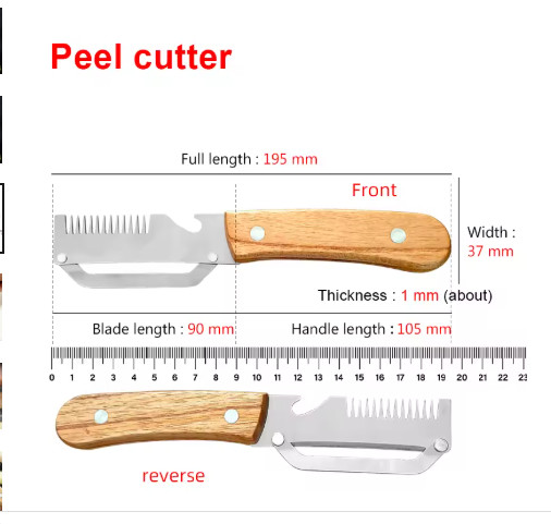 NEW 2 in 1 Multi-Functional Vegetable Peeler for Kitchen Stainless Steel Peeler gallery