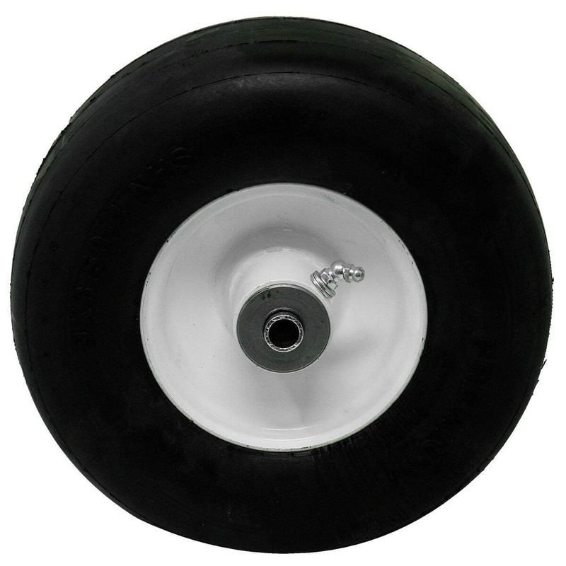 2 Flat Free Solid Tire Front Caster Wheel 9x3.50-4 fits Bob-Cat Mower 2722681 gallery