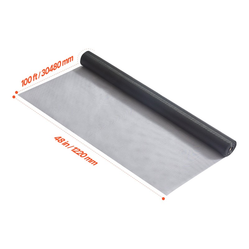 Window Screen Replacement 100 ft × 48 in Window Screen Mesh DIY Adjustable gallery