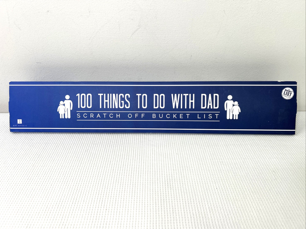 100 Things To Do With Dad Scratch Off Poster Checklist Fathers Day Gift NEW