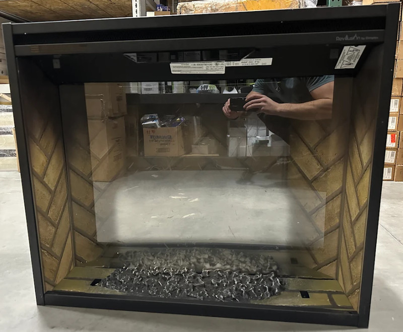 Dimplex Revillusion® 30" Built-in Electric Firebox (Model: RBF30) (Herringbone) gallery