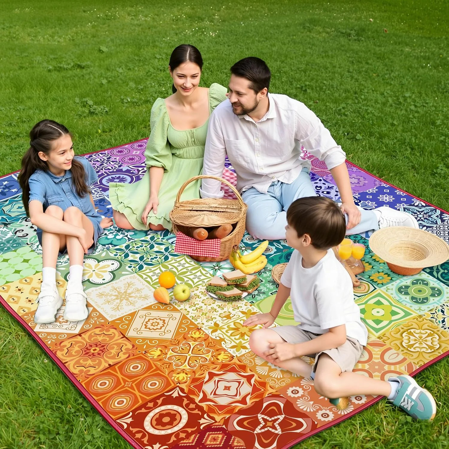 Extra Large Picnic Blankets Waterproof Foldable (60 "x 80") Beach Blanket Waterp gallery