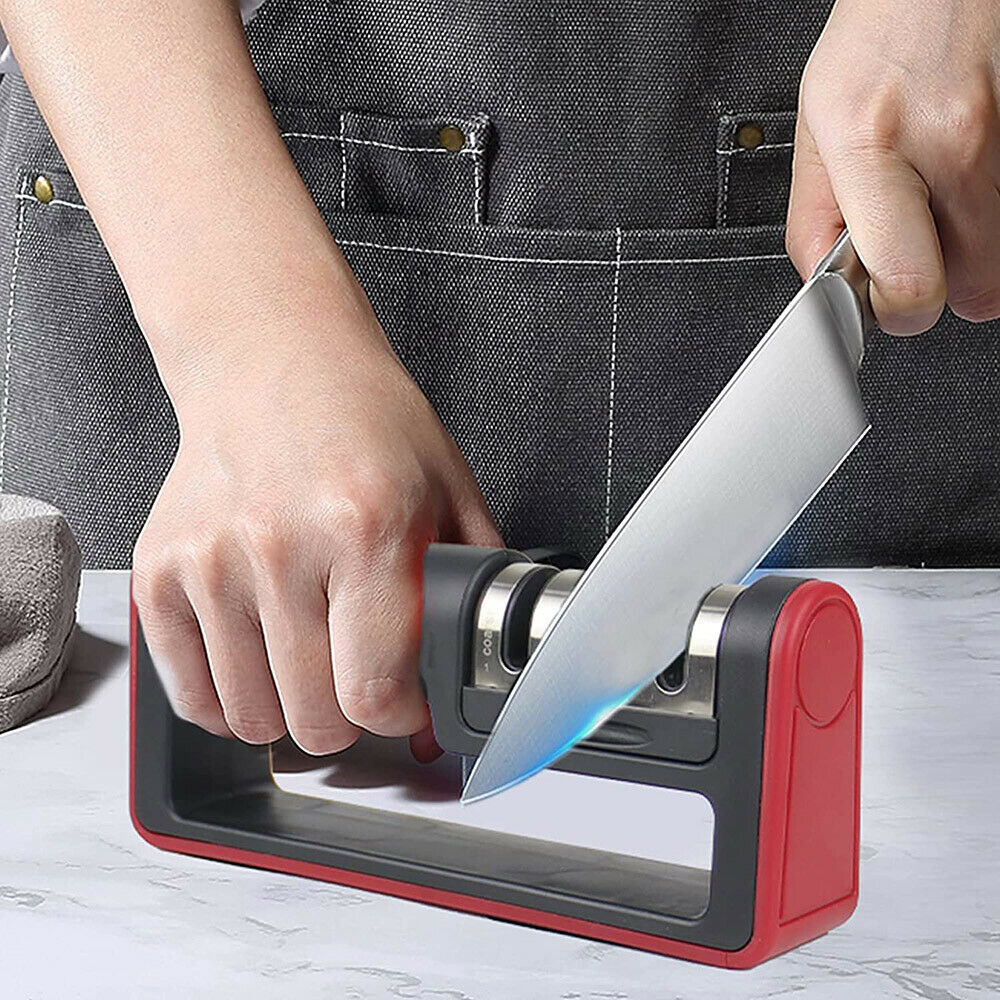 Knife Sharpener Professional Ceramic Tungsten Kitchen Sharpening System 3 Stage gallery