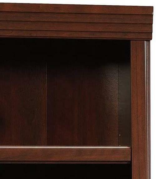 Cherry Finish 5 Shelf Bookcase Wooden Bookshelf Adjustable Shelves Storage Home gallery