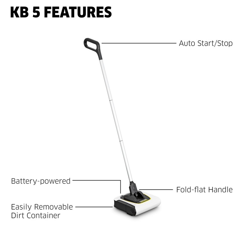 Kärcher KB 5 Cordless Multi-Surface Electric Floor Sweeper Broom - NEW gallery