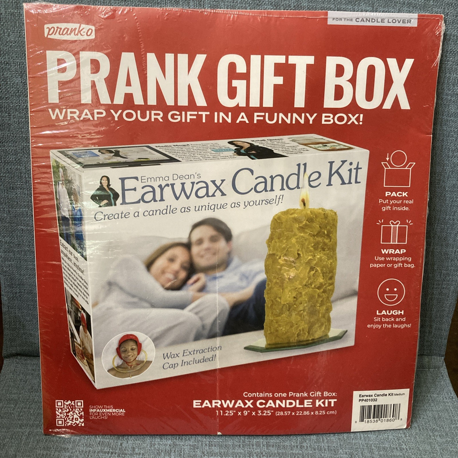 Prank "Earwax Candle Kit" Standard Size Prank Gift Box Joke New gallery