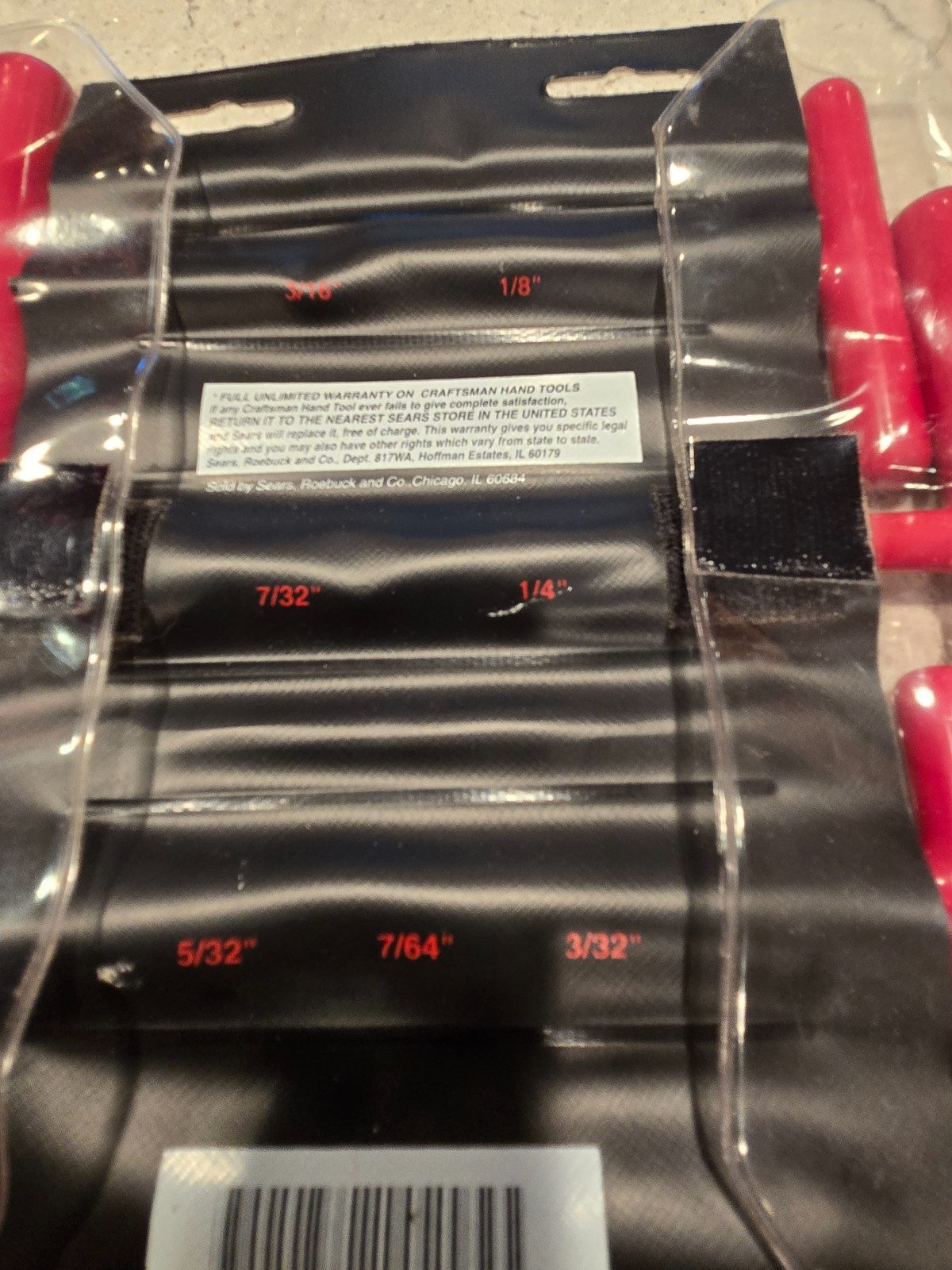 Excellent Sears Craftsman USA 7pc Cushion Grip T-handle Hex Key Set Sae 946297 gallery