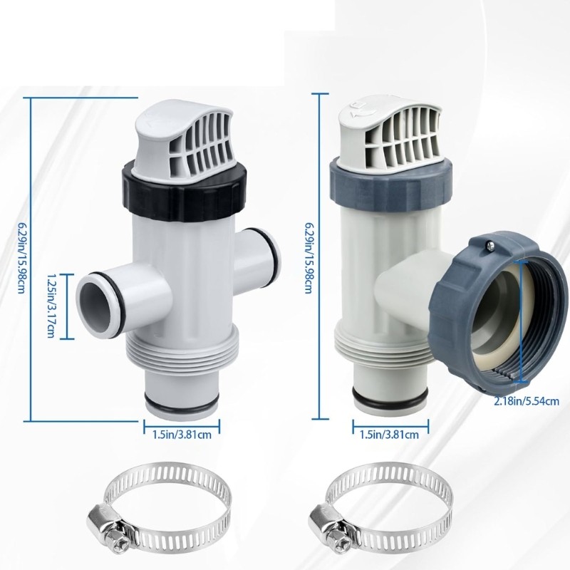 Pool Pump Plunger Valved Set Adjustable Hose Adapter For 26301T 26323CA 26331CA gallery