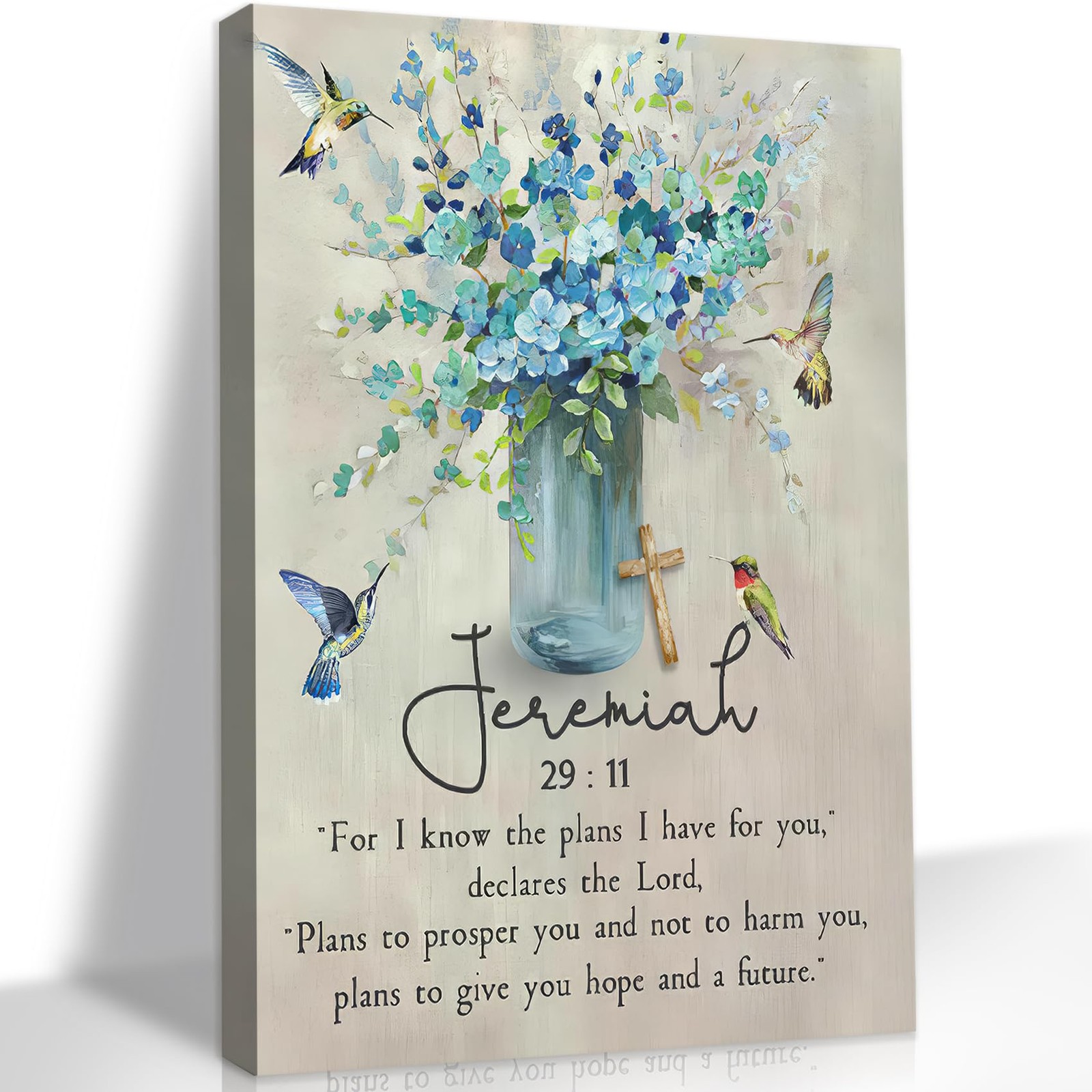 Scripture Canvas Wall Art Christian Wall Decor Jeremiah Bible Verse Painting ... gallery