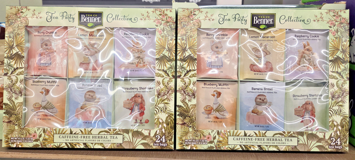 Benner Co Tea Party Collection Caffeine Free Herbal Tea 1.52oz 43.2g (2 Boxes) gallery
