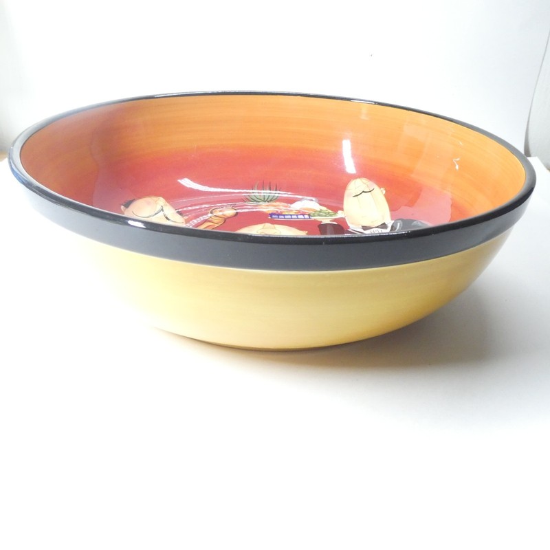 Large Serving Bowl 13" Certified International Dinner is Served Tracy Flickinger gallery