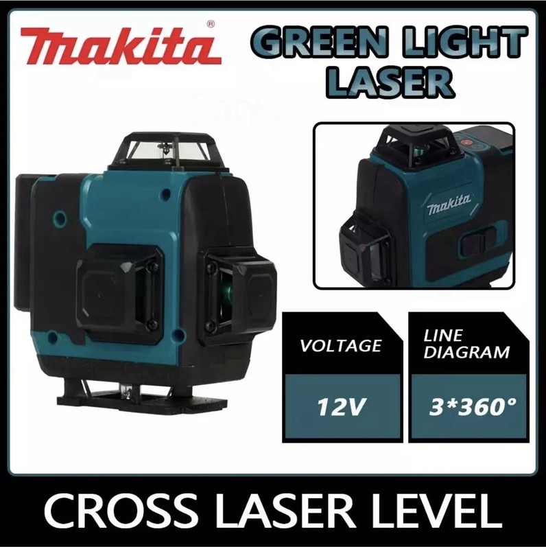 Green Laser Level, Wall-Mounted, High-Precision Horizontal Vertical, 16-Line 360 gallery