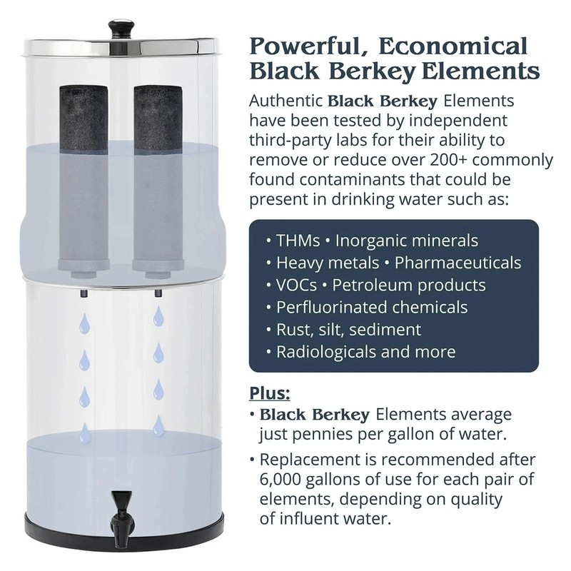 BB9-2 Black Berkey Water Filter Replacement Elements (4-Pack) gallery
