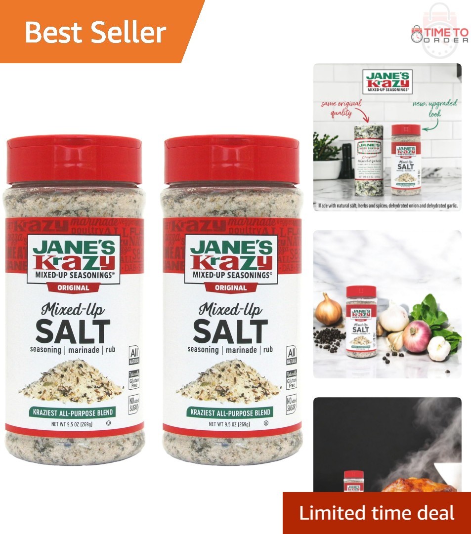 Mixed-Up Salt Blend 19oz All-Natural Marinade and Seasoning Pack of 2 gallery