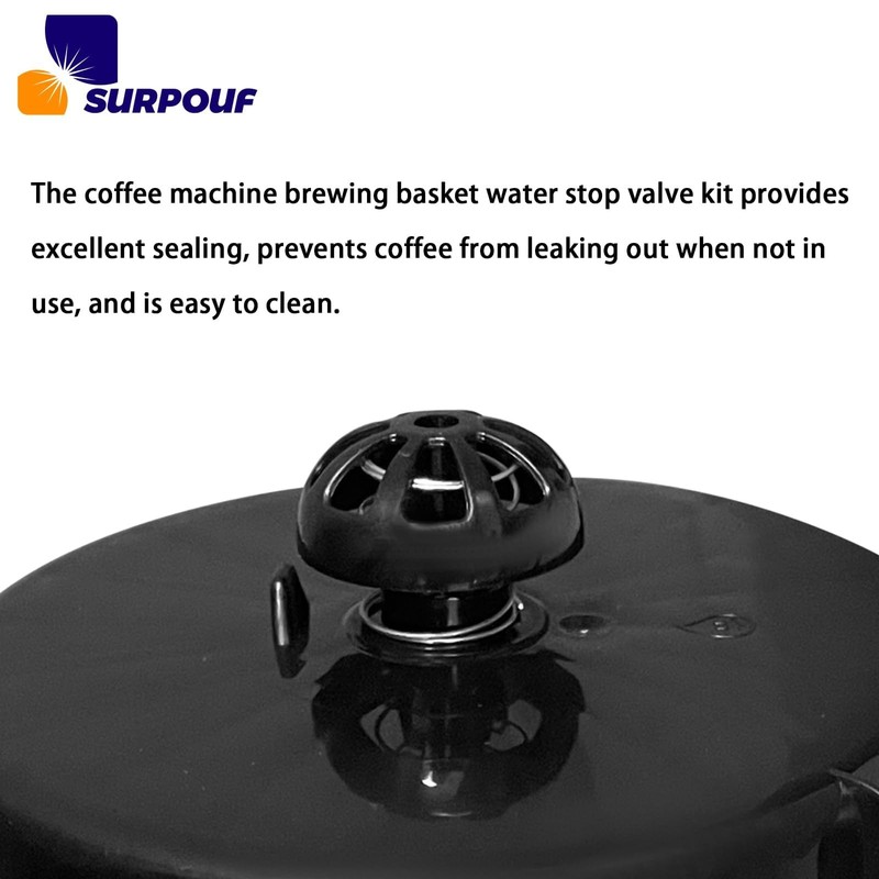 2-Pack Coffee Replacement Brew Basket Spring Loaded Stopper Kits Fits gallery