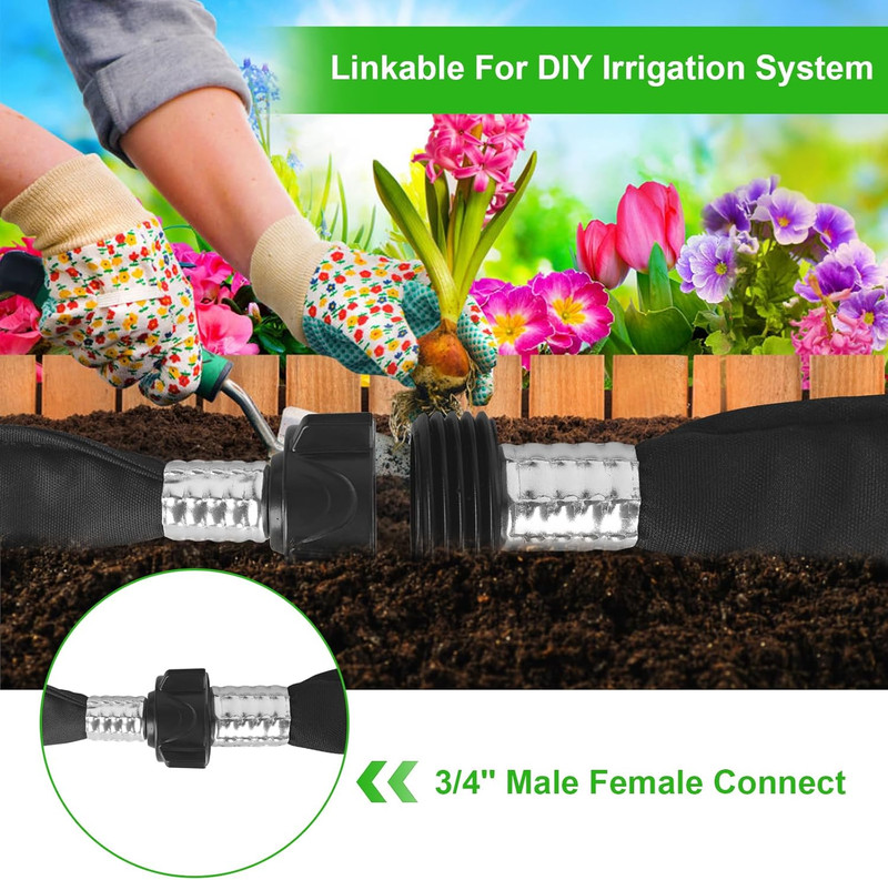 Flat Soaker Hose 15FT for Efficient Watering Tree - Durable Double Layer Design gallery