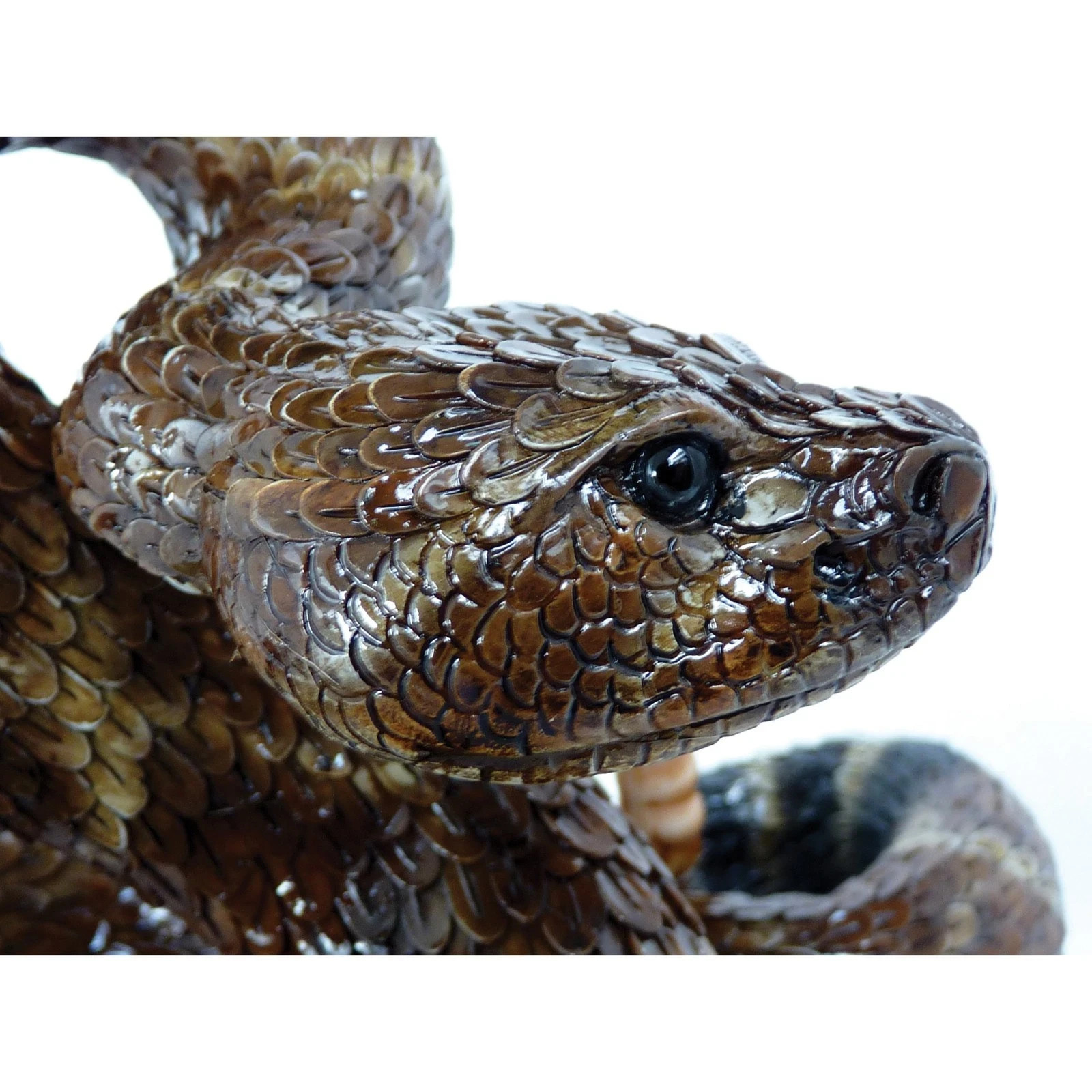 Western Diamondback Rattlesnake Outdoor Figurine for Gardens and Patios gallery