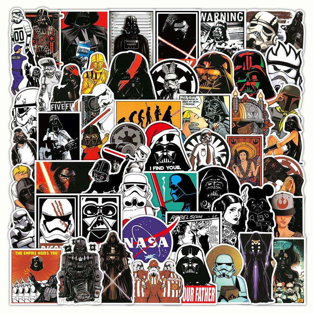 100Pcs Star Wars Stickers Bomb Laptop Skateboard Luggage Graffiti Decals Pack gallery
