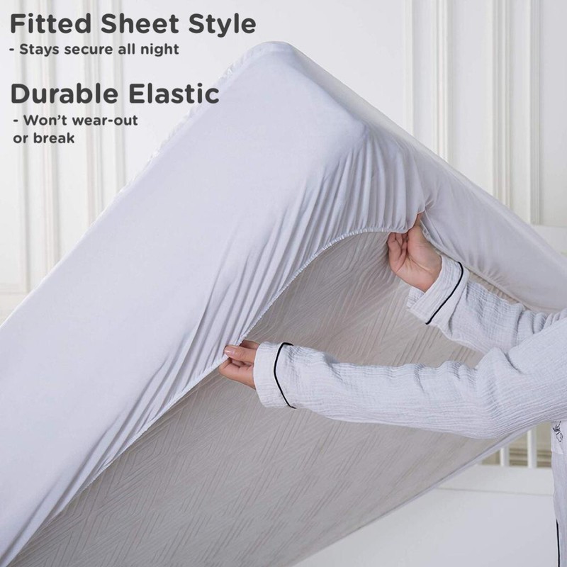 Sacred Thread Mattress Protector, 100% Cotton, Deep Pockets, Waterproof & Quiet gallery