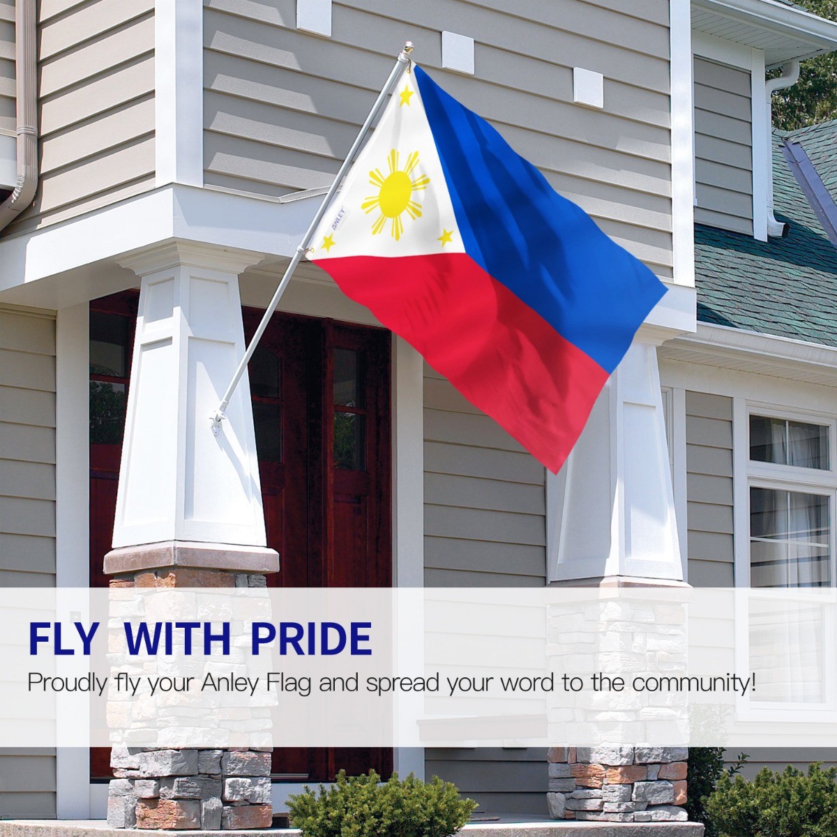 Anley Fly Breeze 3x5 Foot Philippines Flag - Filipino Philippine National Flags gallery