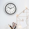WT-3102S Atomic Analog Wall Clock, 10", Silver gallery
