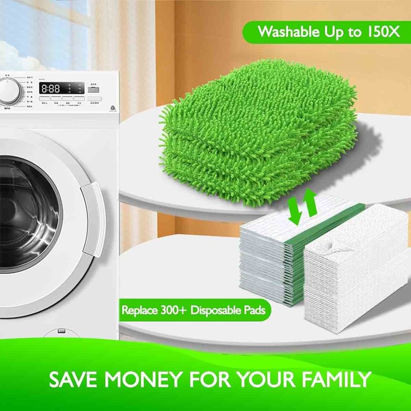 Washable Reusable Microfiber Mop Pads - Replacement for Swiffer Mop gallery