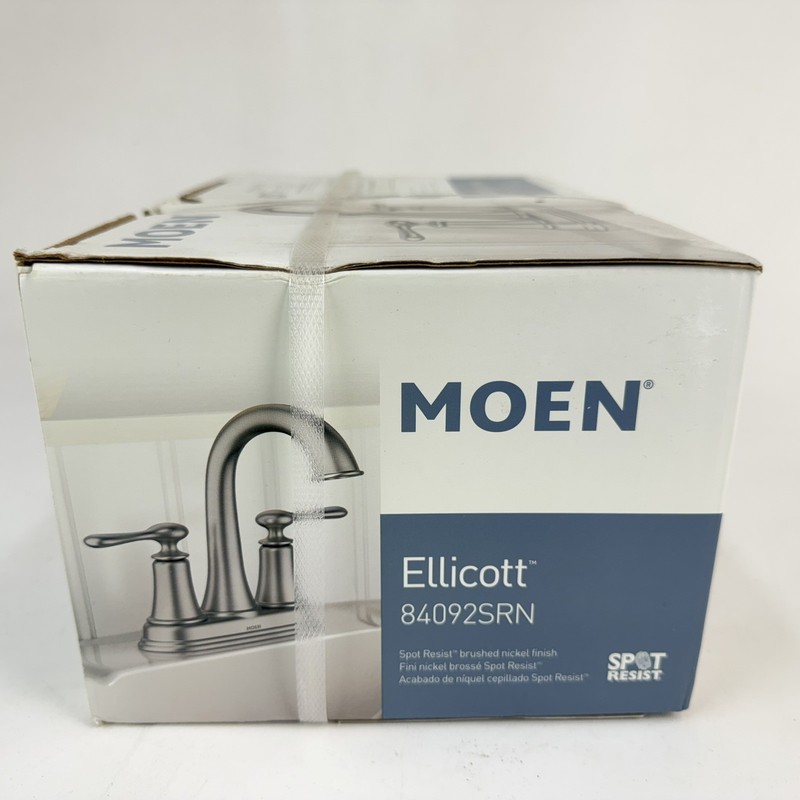 Moen Ellicott 2-Handle 4" Centerset Bathroom Faucet 84092SRN- Brushed Nickel New gallery