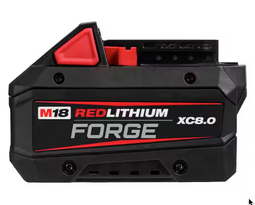 Milwaukee M18 18V Lithium-Ion REDLITHIUM FORGE XC 8.0 Ah Battery NEW & SEALED gallery