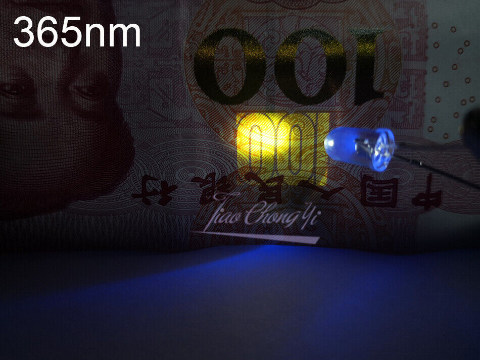 50pcs 5mm 365nm light-emitting diode Round Ultra Violet LED UV Light led lamp gallery