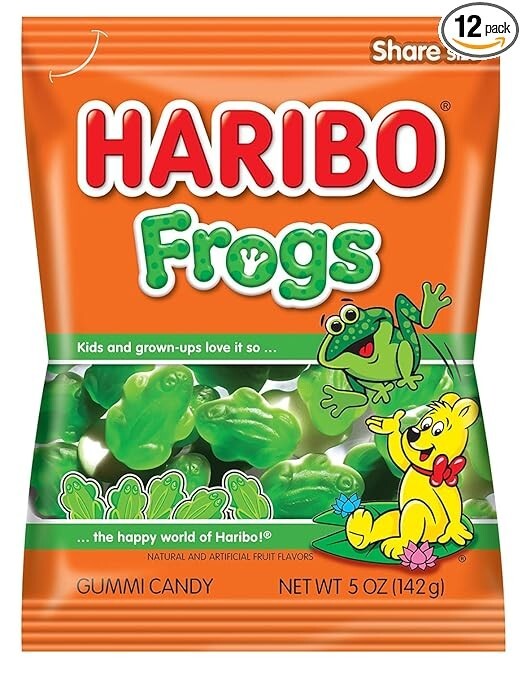Haribo Frog Gummi Candy, 5 oz. Bag (Pack of 3) gallery