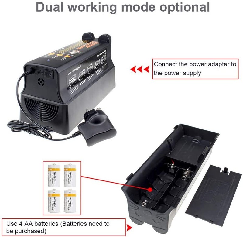 Electronic Mouse Trap Victor Control Rat Killer Pest Electric Rodent Zapper US gallery