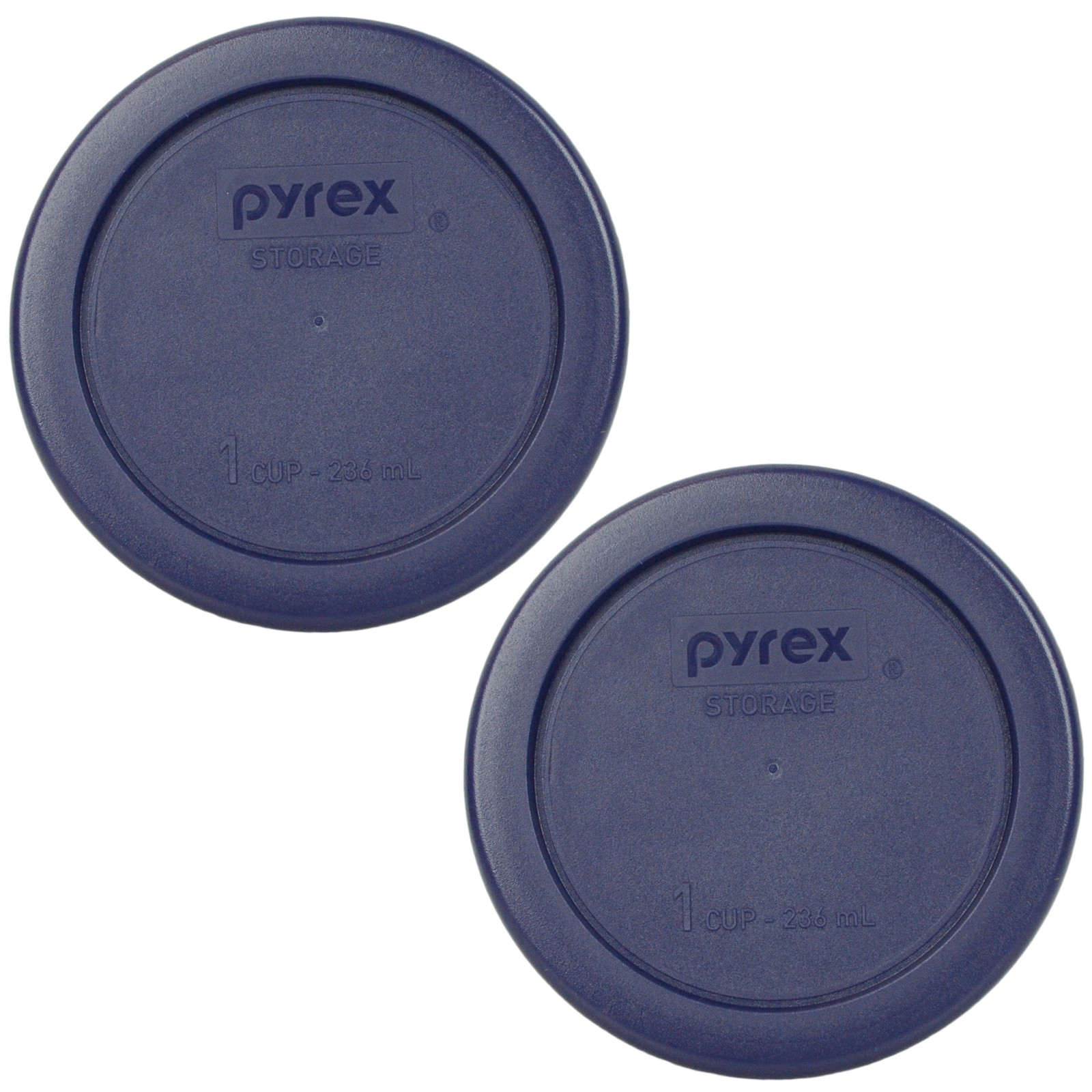 Pyrex 7202-PC Dark Blue Plastic Replacement Storage Lid Cover (2-Pack) gallery