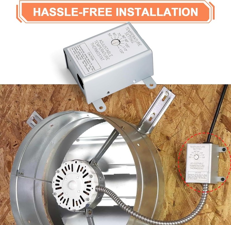 58033 Single Speed Adjustable Thermostat for Lomanco Lomancool 2000/1800 Series gallery