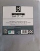 NEWMember's Mark Queen Sheet Set White 100% Recycled Polyester Wrinkle Resistant gallery
