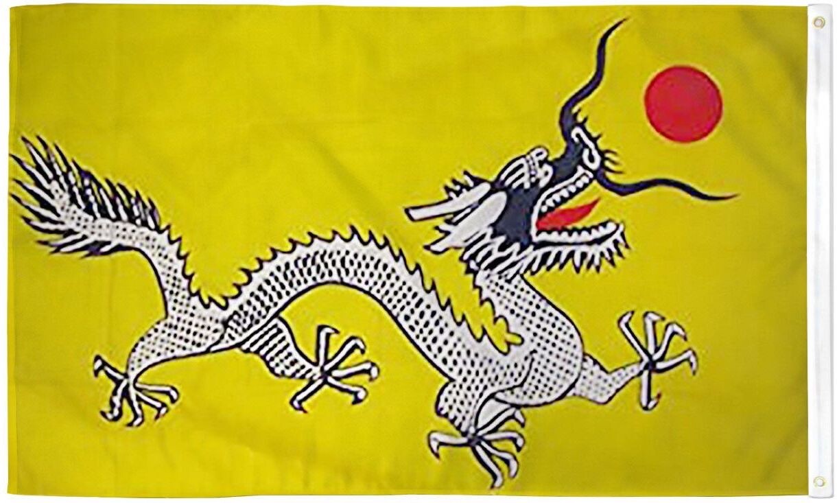 "CHINESE DRAGON" flag 3x5 ft polyester banner sign Imperial China Qing Dynasty gallery