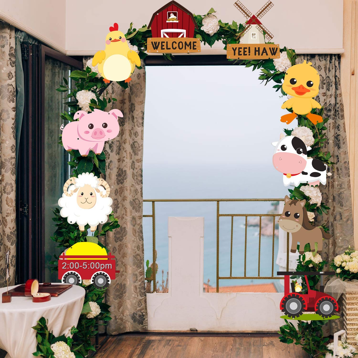 Farm Animal Themed Party Decorations, Farm Animal Cutouts Banner, Door Signs ... gallery