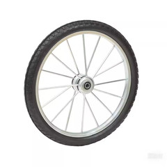 24 X 1.95 In. Flat Free Wheels W/3/4 and 5/8-Bearings 4 In. Hub Metal Spoke Whee