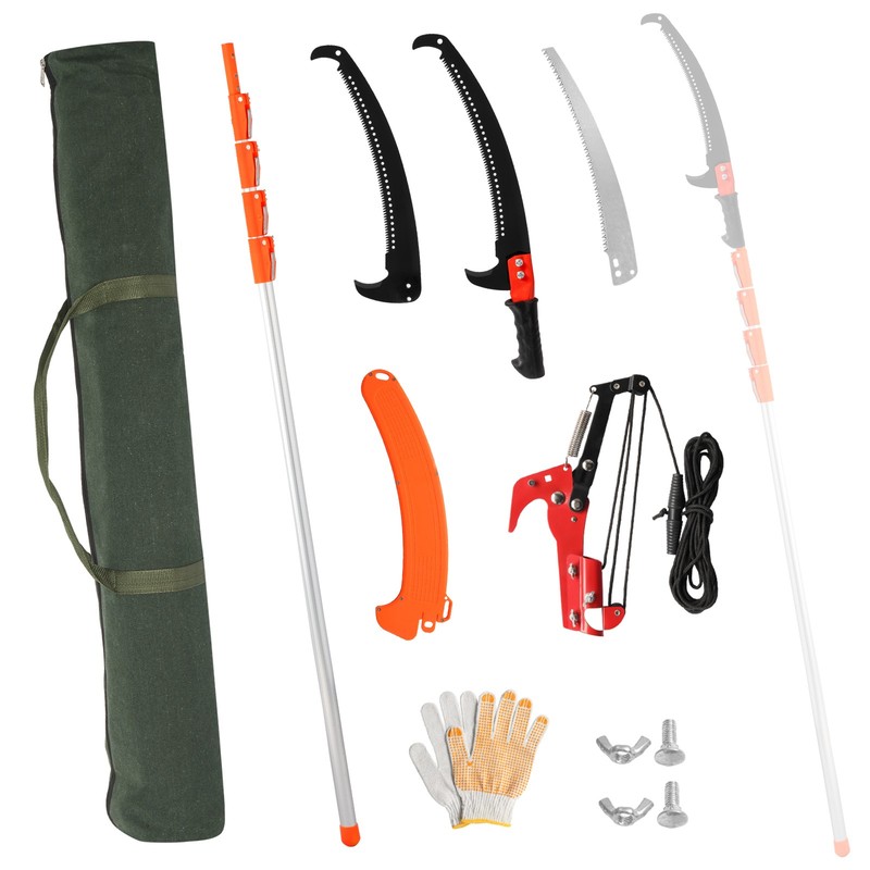 24 Feet Tree Pole Pruner, Durable Tree Trimmers Handle, Manual Branches Trimmer gallery