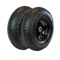10″ Pneumatic Replacement Wheel for Garden Equipment 2-Pack
