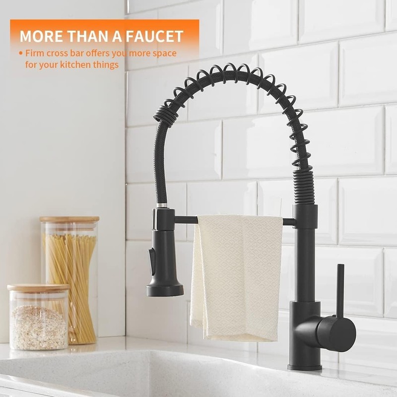 Versatile 360 Swivel Pull Down Kitchen Faucet - Easy Installation & Modern Style gallery