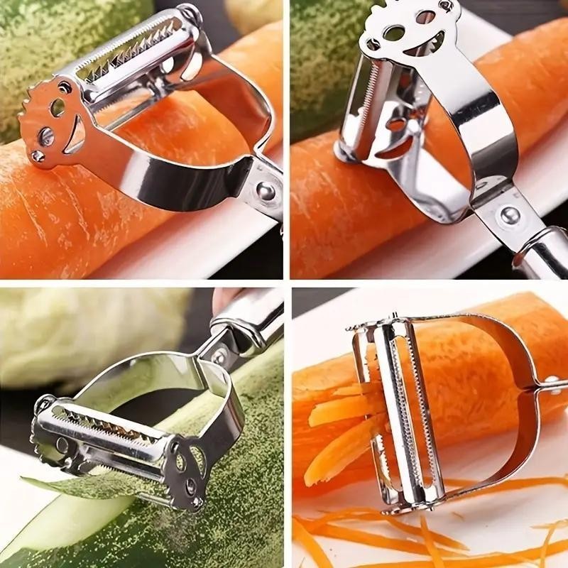 Multi-Functional Stainless Steel Vegetable Peeler, Julienne Cutter & Slicer gallery