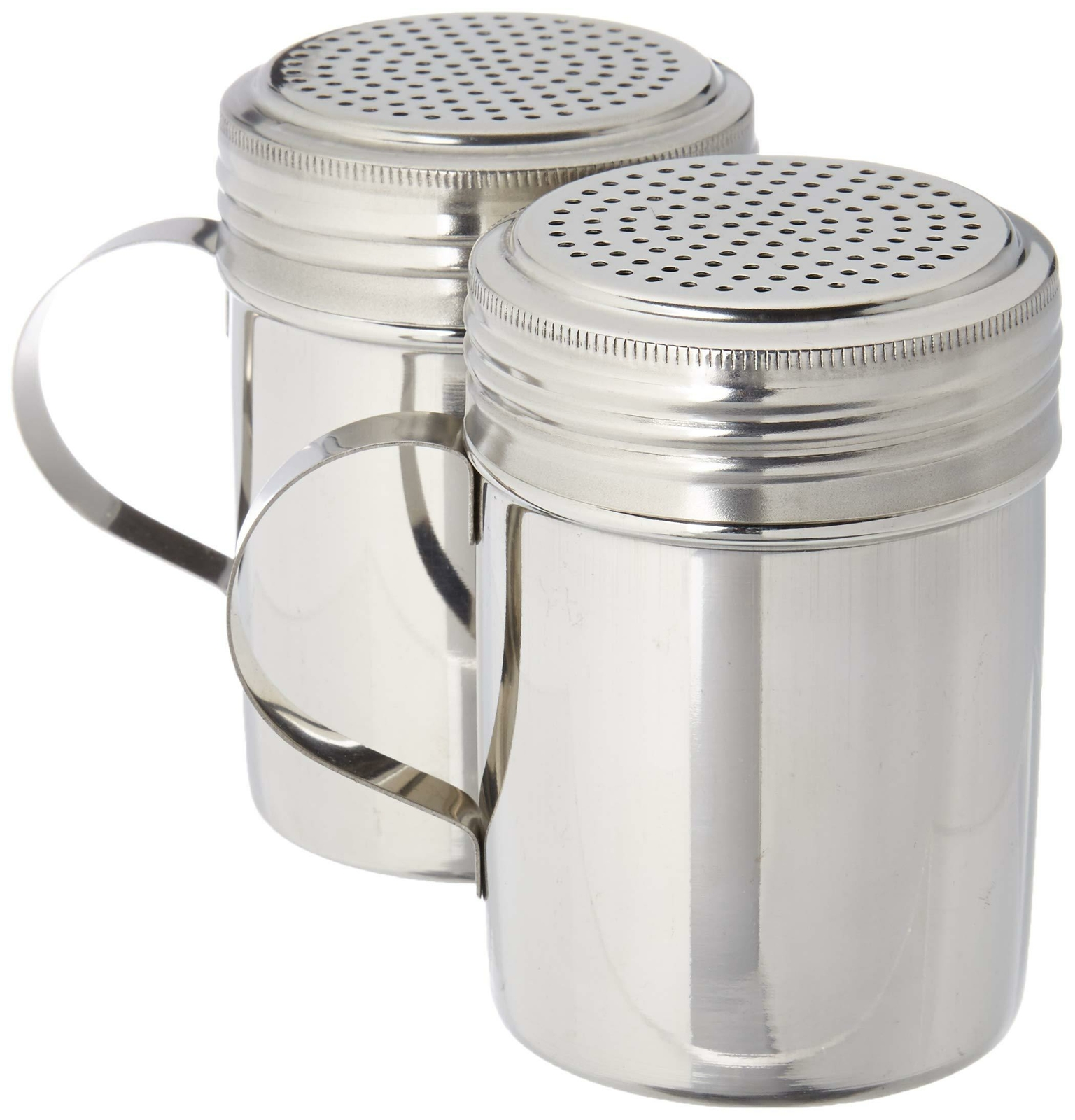 Stainless Steel Versatile Dredge Shaker Great Salt Pepper Sugar Shaker Set Of 2 gallery