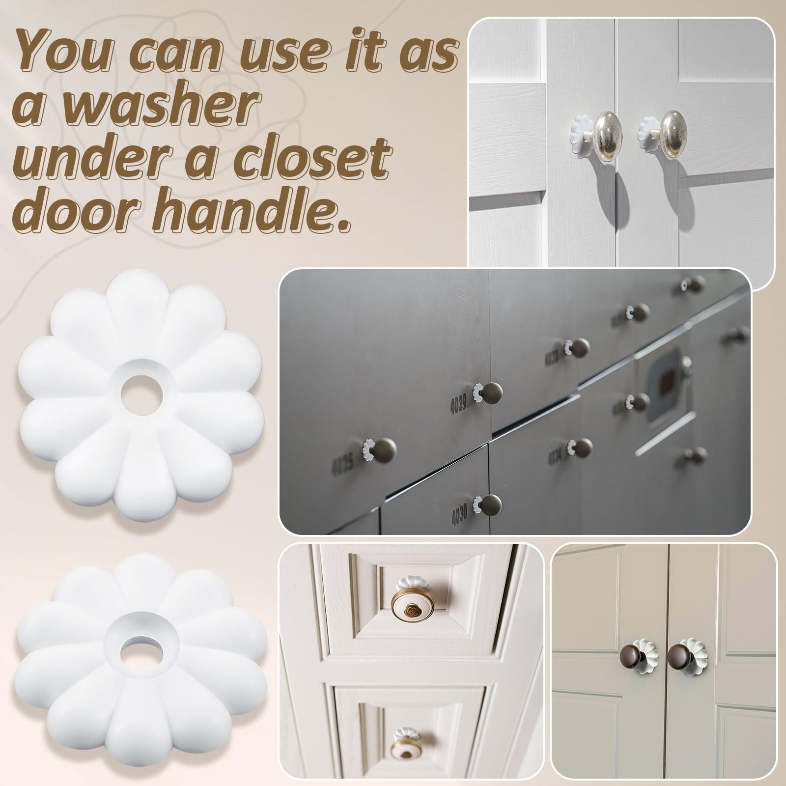 30 Pack Rosette Washers with Screws Mobile Home/RV Ceiling Rosette Buttons Di gallery