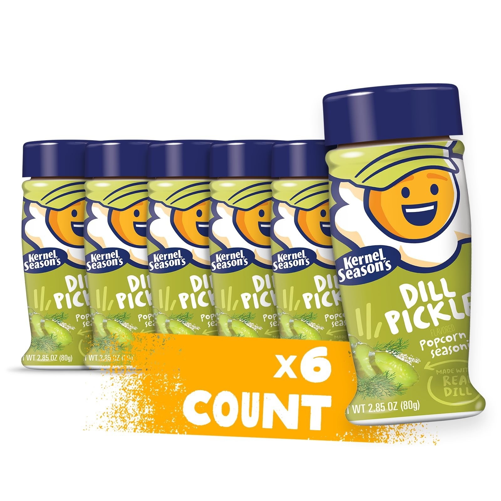 6-DILL PICKLE POPCORN SALT 2.85 OZ EACH 07/12/2027 BRAND NEW gallery