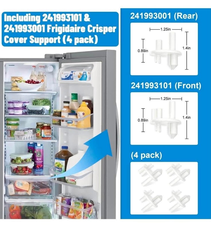 Refrigerator Shelf Frame Compatible with Frigidaire 241969501 Crisper Drawer Pan gallery