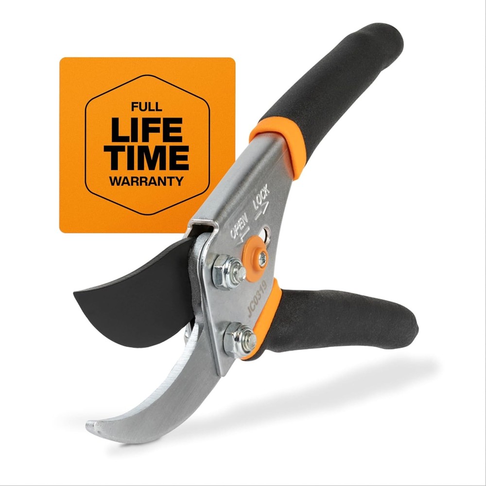 Fiskars Bypass Pruning Shears, 5/8-Inch Cut Capacity Garden Clippers,