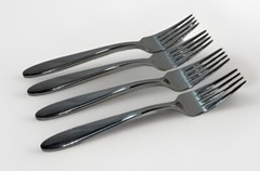 Oneida Mooncrest Stainless Flatware Dinner Forks 8” Glossy #89-204 Pieces 4
